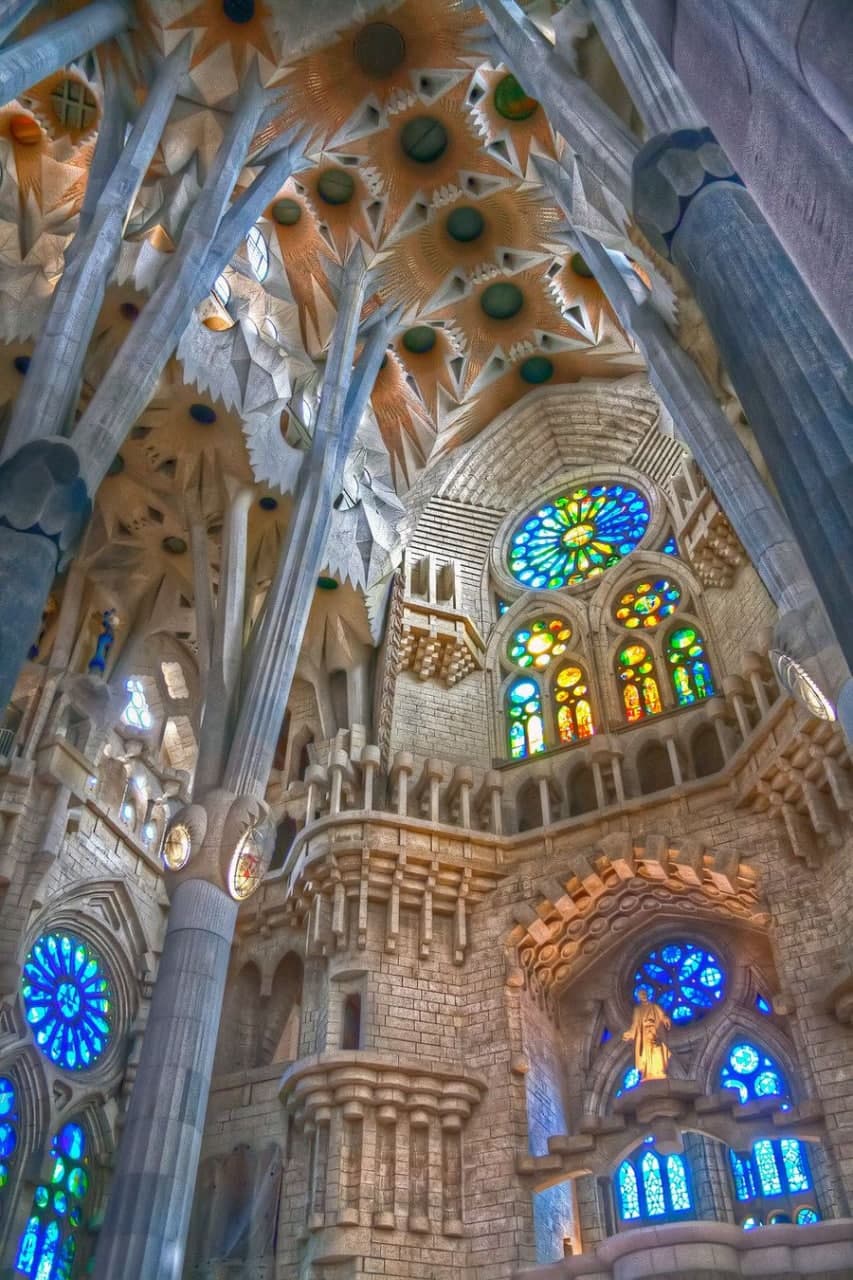 Antonio Gaudi's La Sagrada Familia Interior Photo