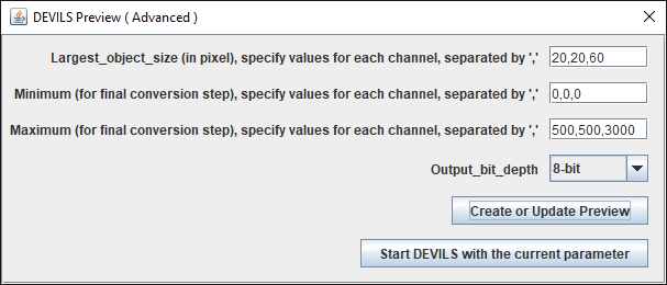 DEVILS Preview ( Advanced) GUI