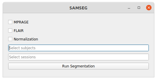 SAMSEG window