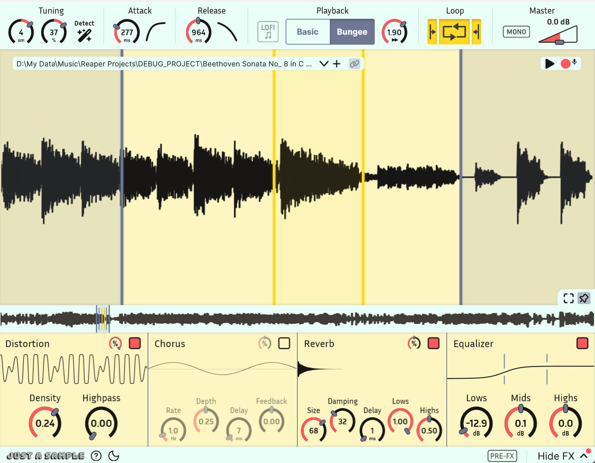 View of full plugin