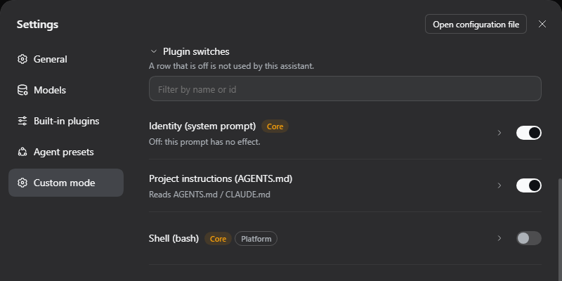 Скриншот dsh-custom-mode#editor 4