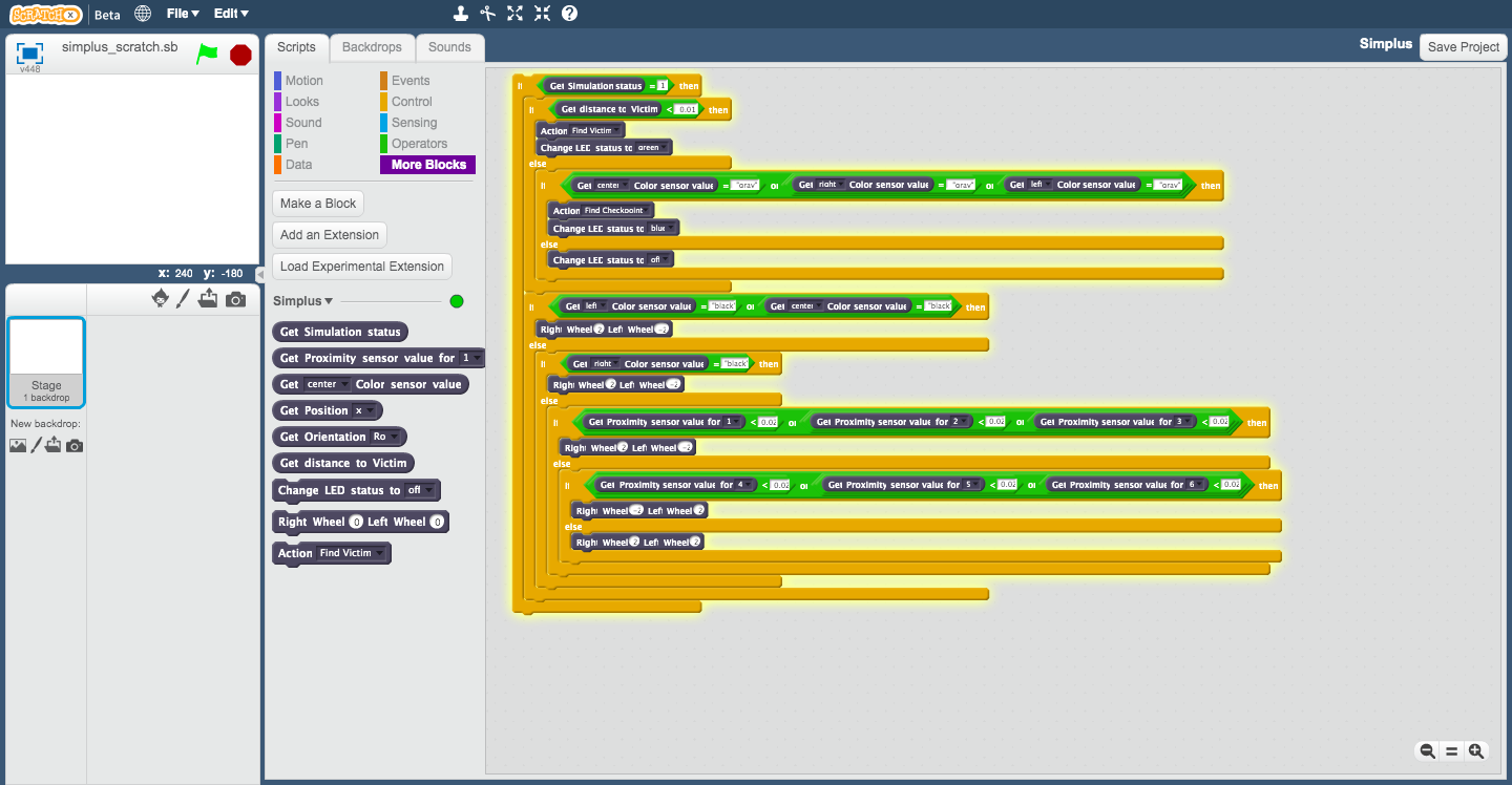 Scratch sample code