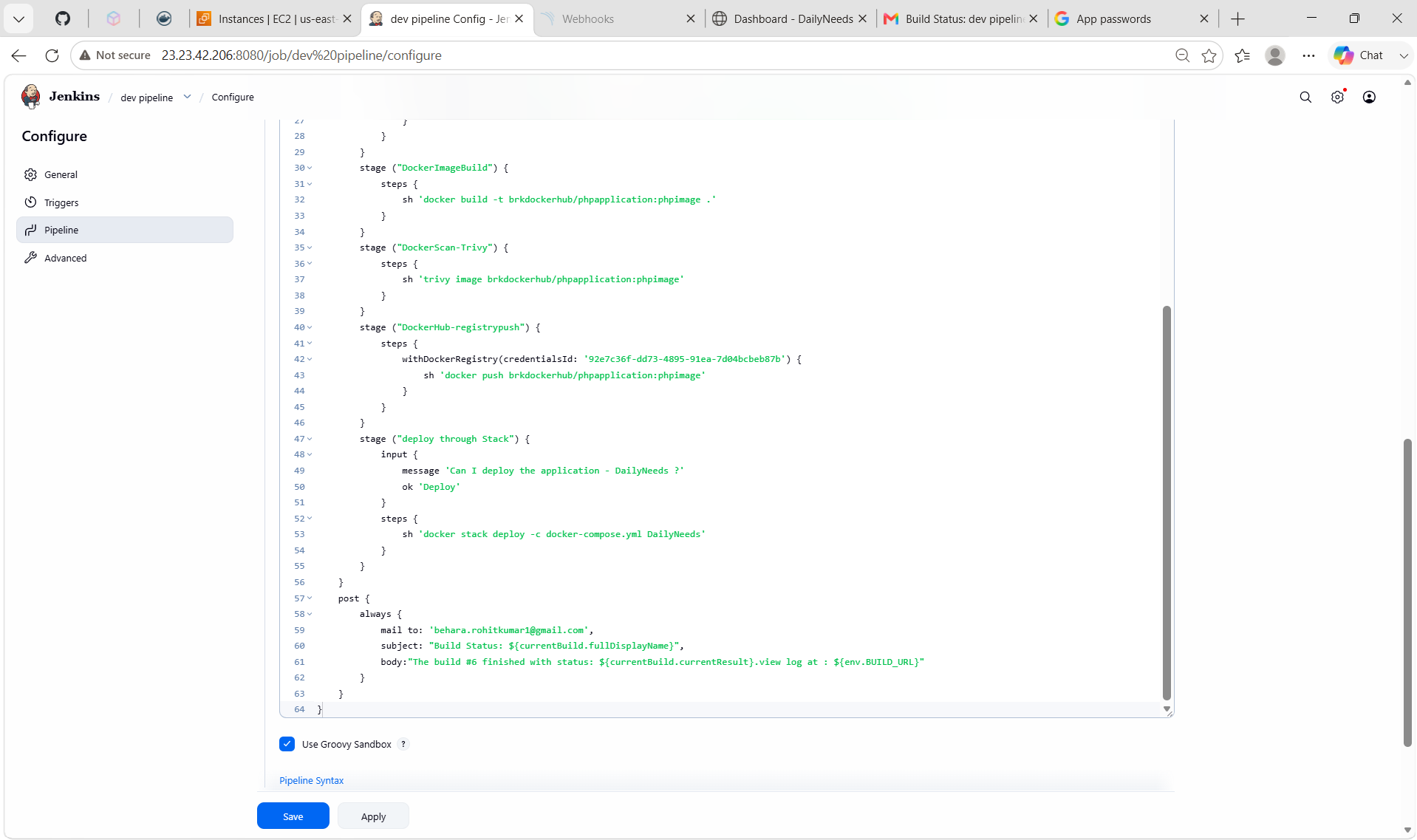 Pipe Script Tools GitHub - BRK-Devops/DailyNeeds-PHP-Docker: using PHP and MYSQL · GitHub