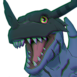 Greymon (Blue) portrait