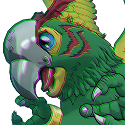 Parrotmon portrait