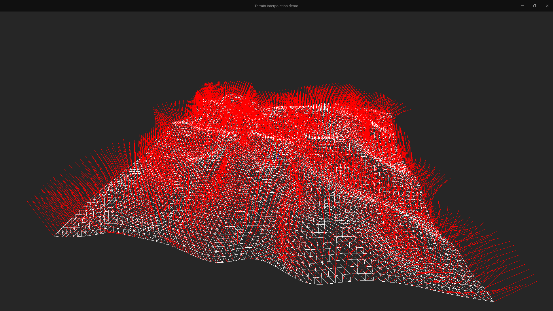 High resolution terrain (wireframe)