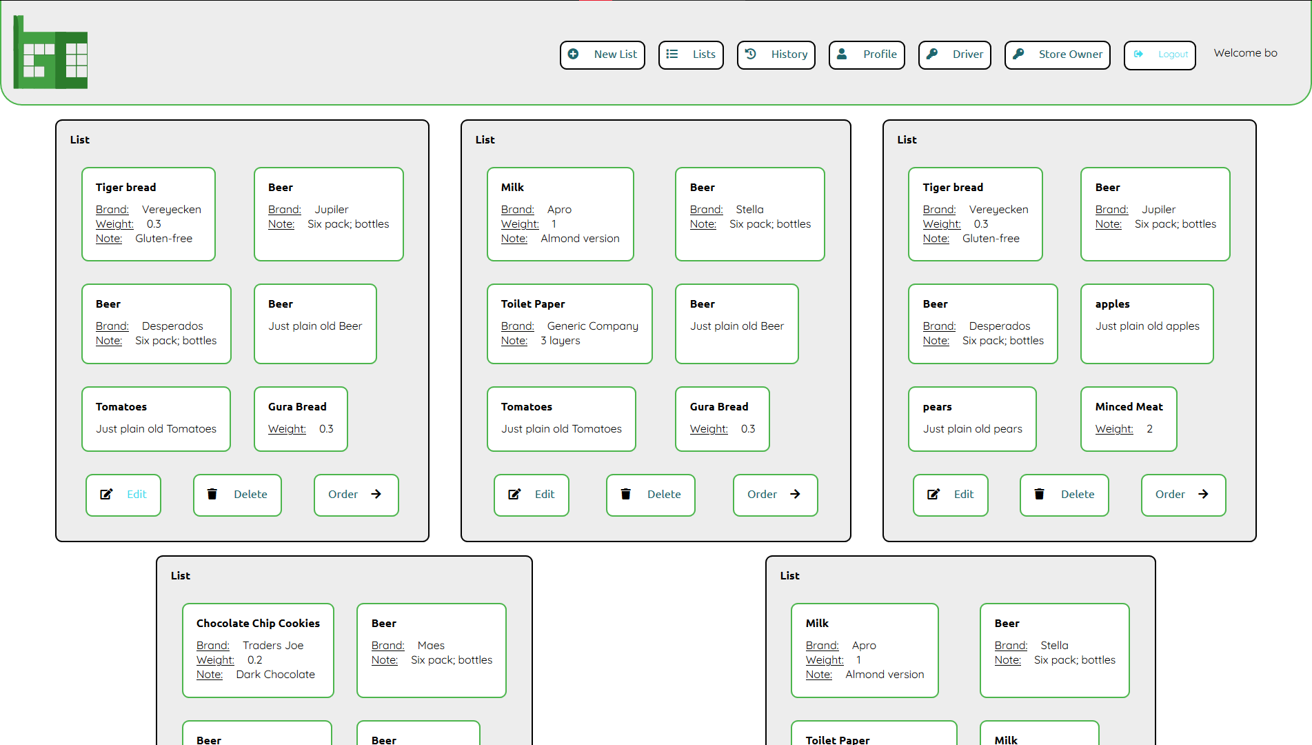 Successful data import