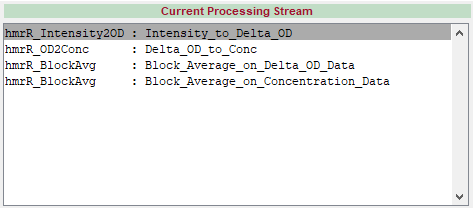 Screenshot of Homer3 GUI displaying the processing stream detailed below