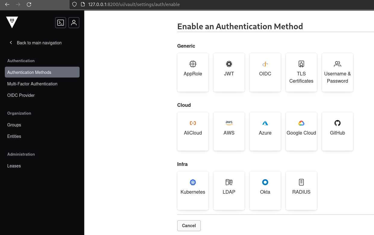 vault-auth-methods