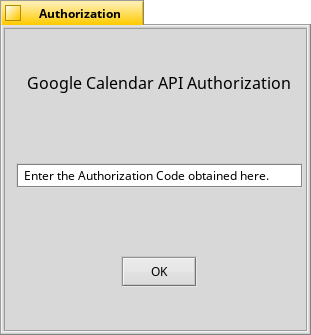 Authorization Window