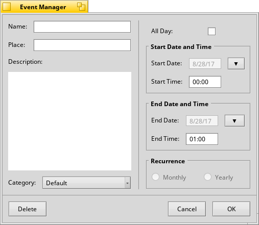 Event Manager