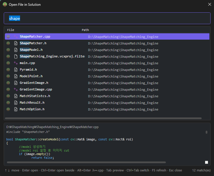 Open File in Solution
