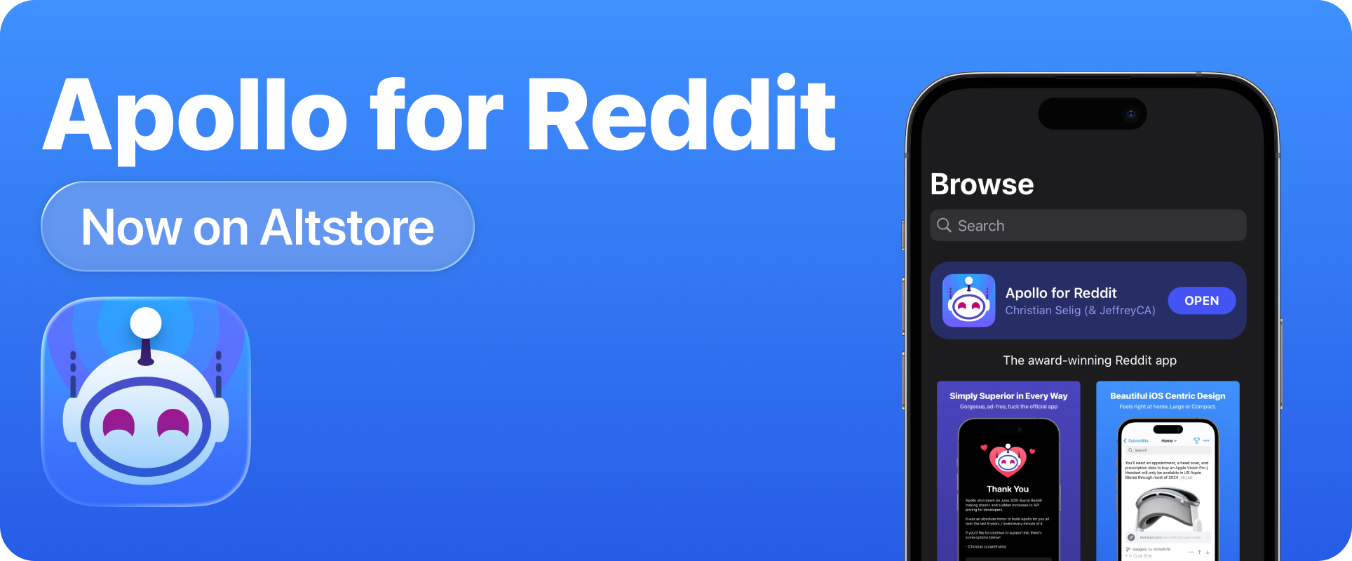 Apollo for Reddit Banner