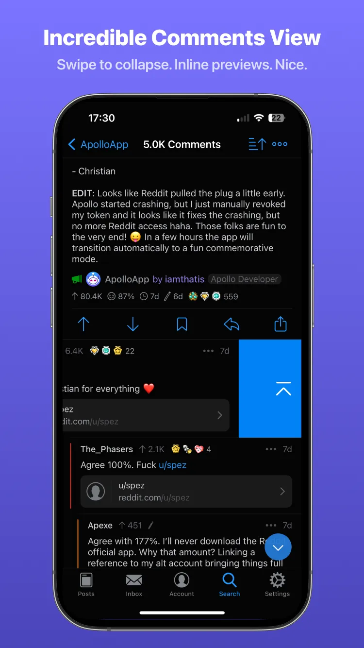 Screenshot 6 of Apollo for Reddit