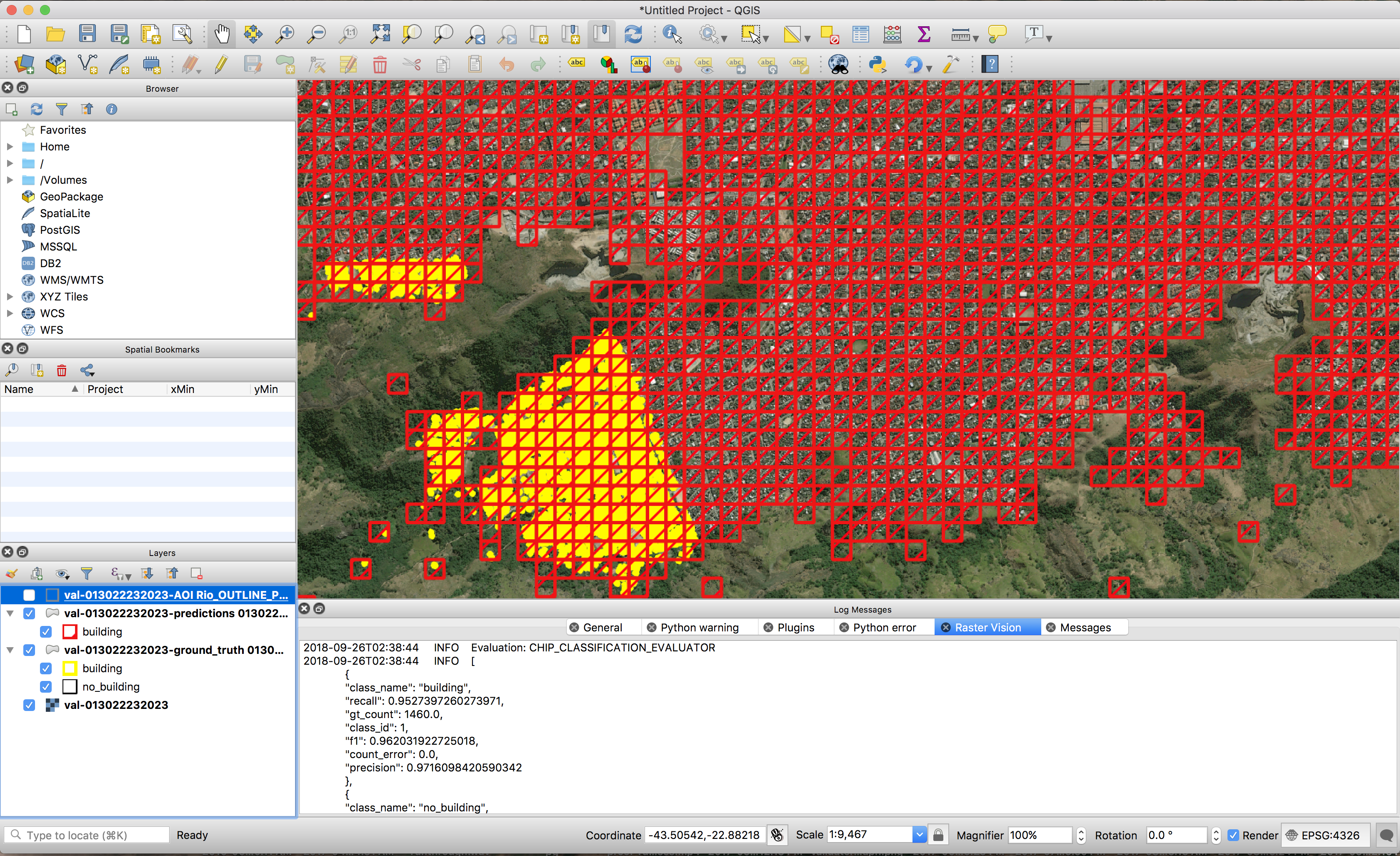 QGIS results explorer