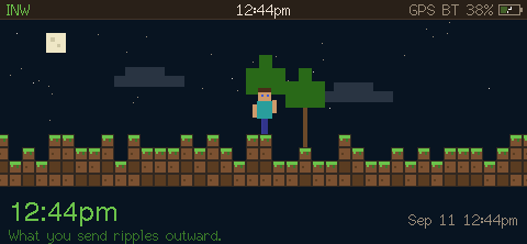Blocks theme lock screen