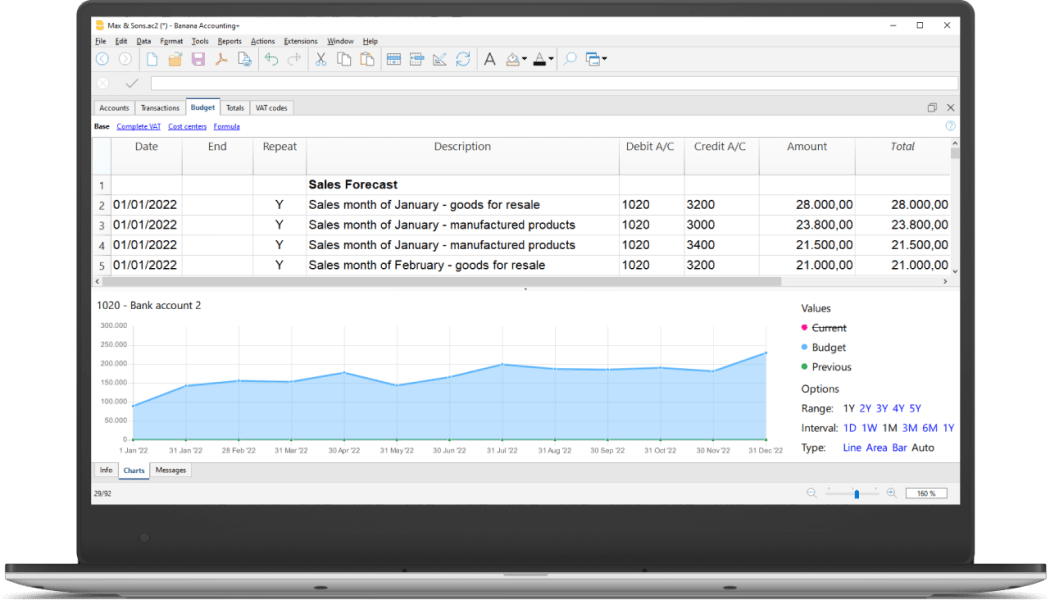 Banana Accounting Planning