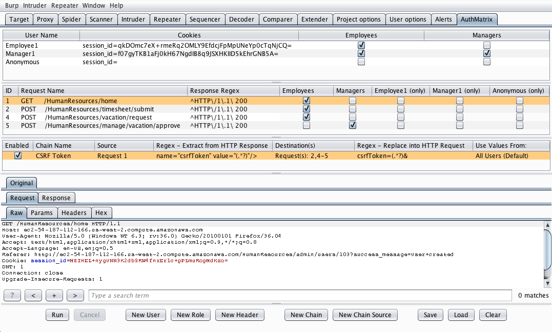 Chain for CSRF