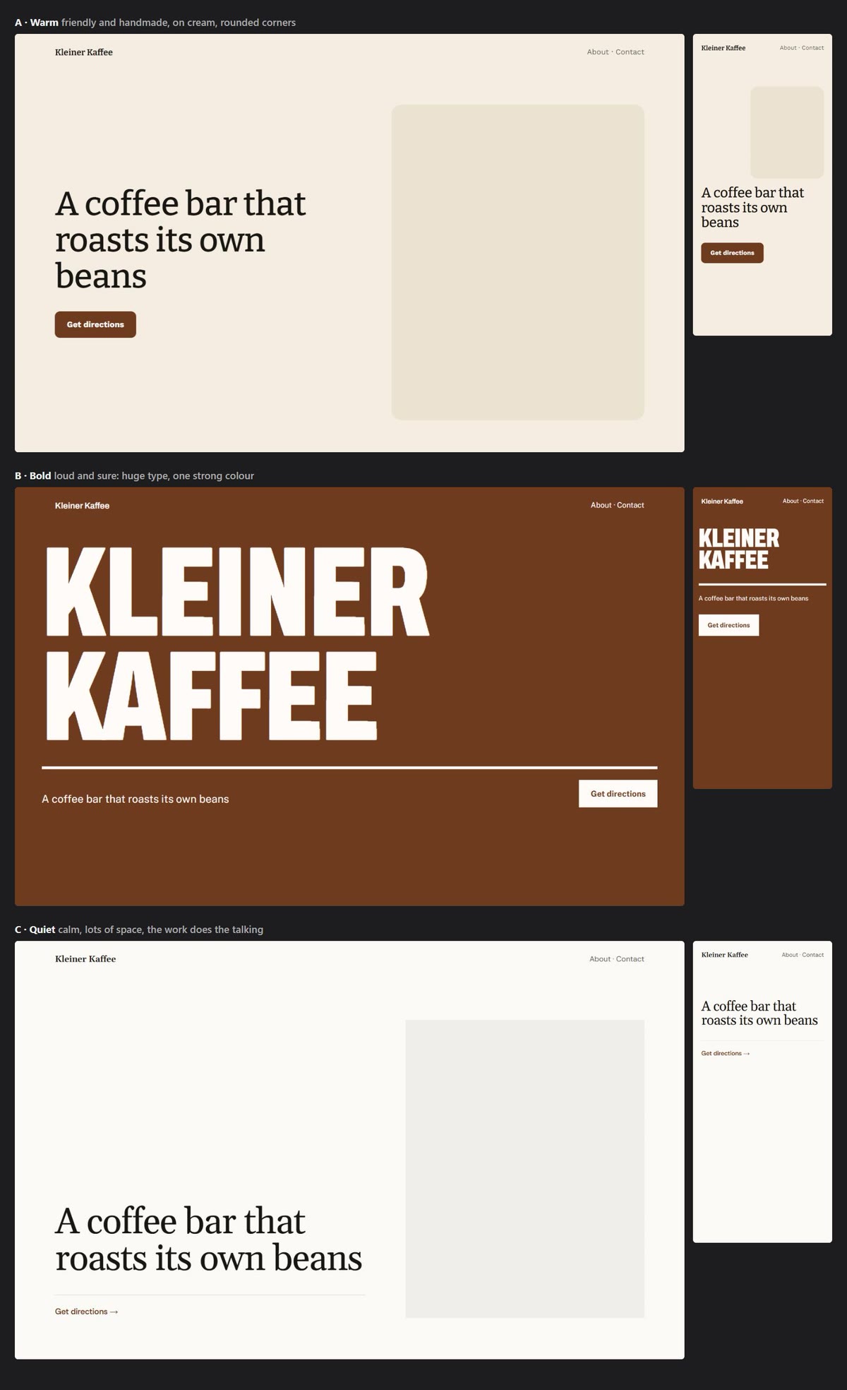 The café's first screen drawn as Warm, Bold and Quiet