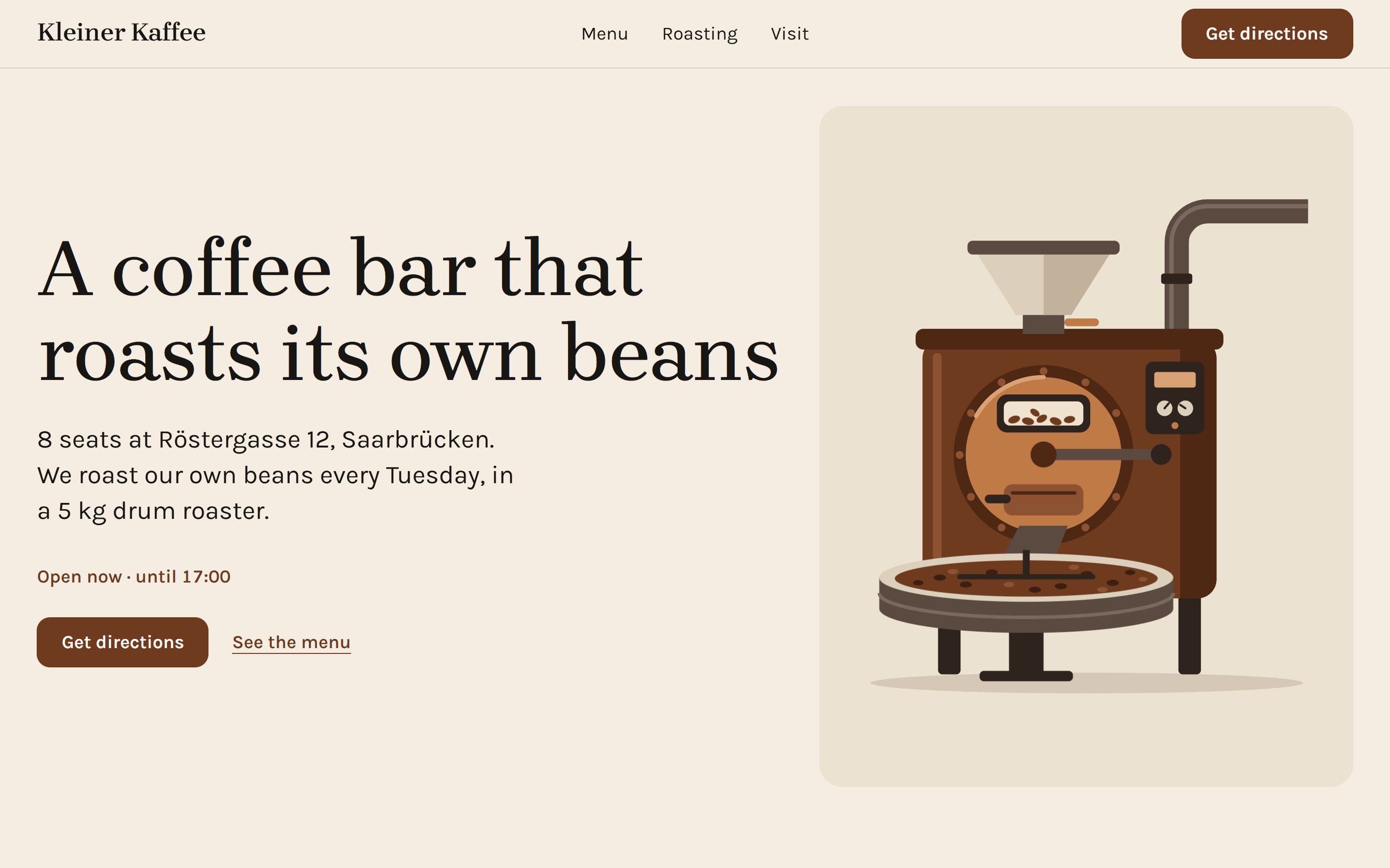 Kleiner Kaffee, a café site