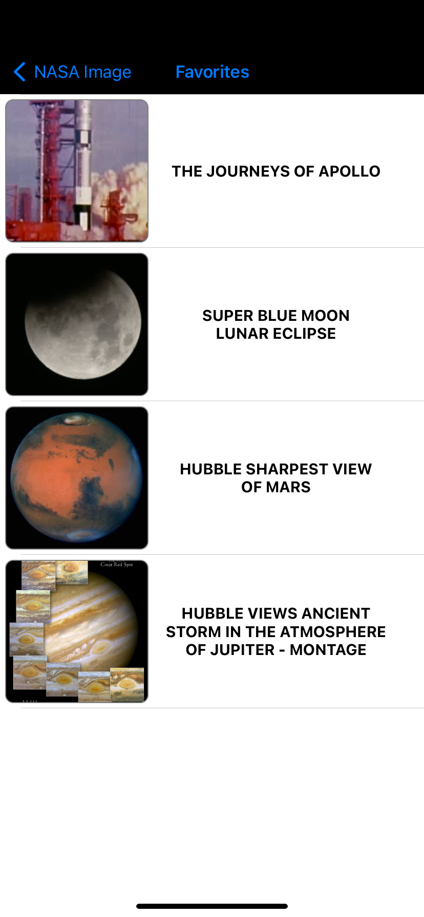 GitHub - Barazite/NASAImage: NASA Image API with storyboard