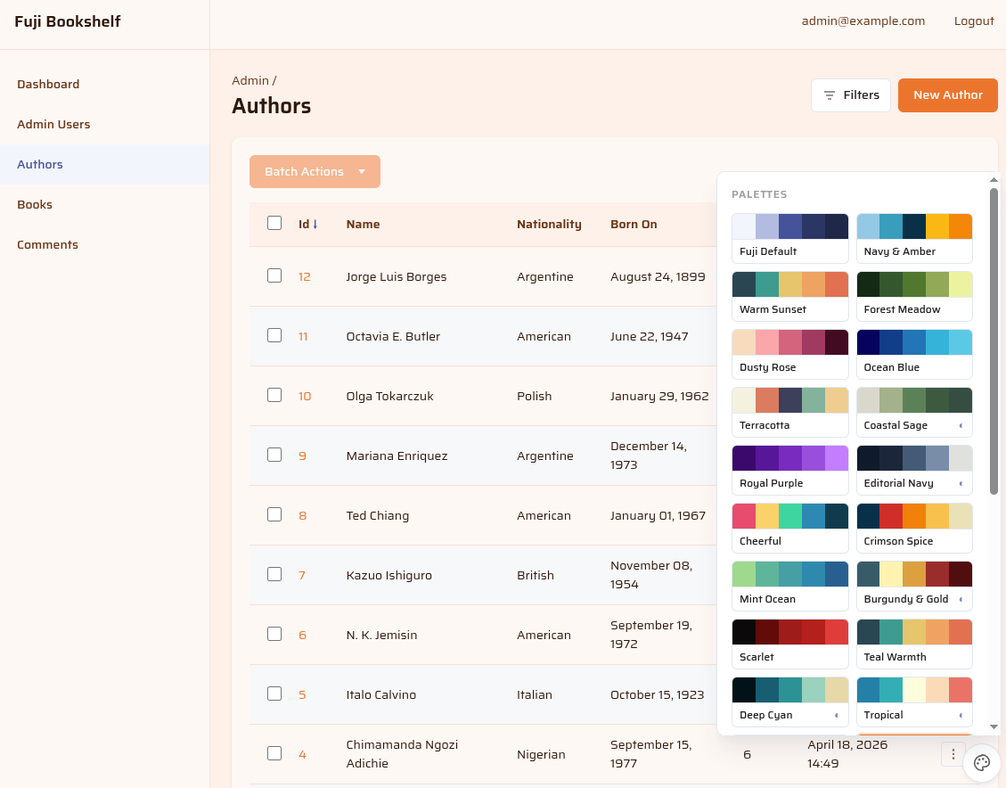 Palette switcher