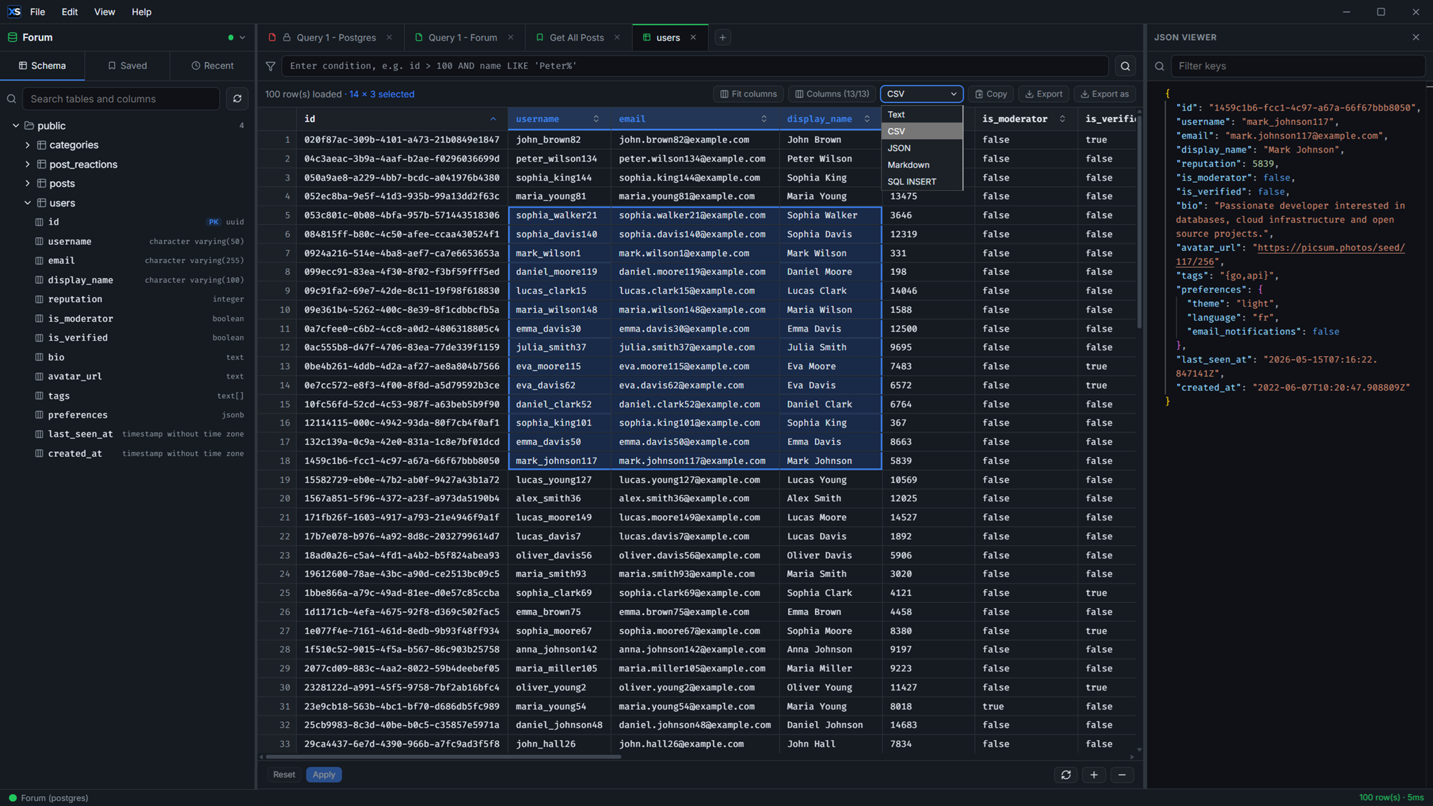 Virtualized results grid