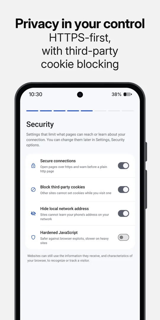Security settings