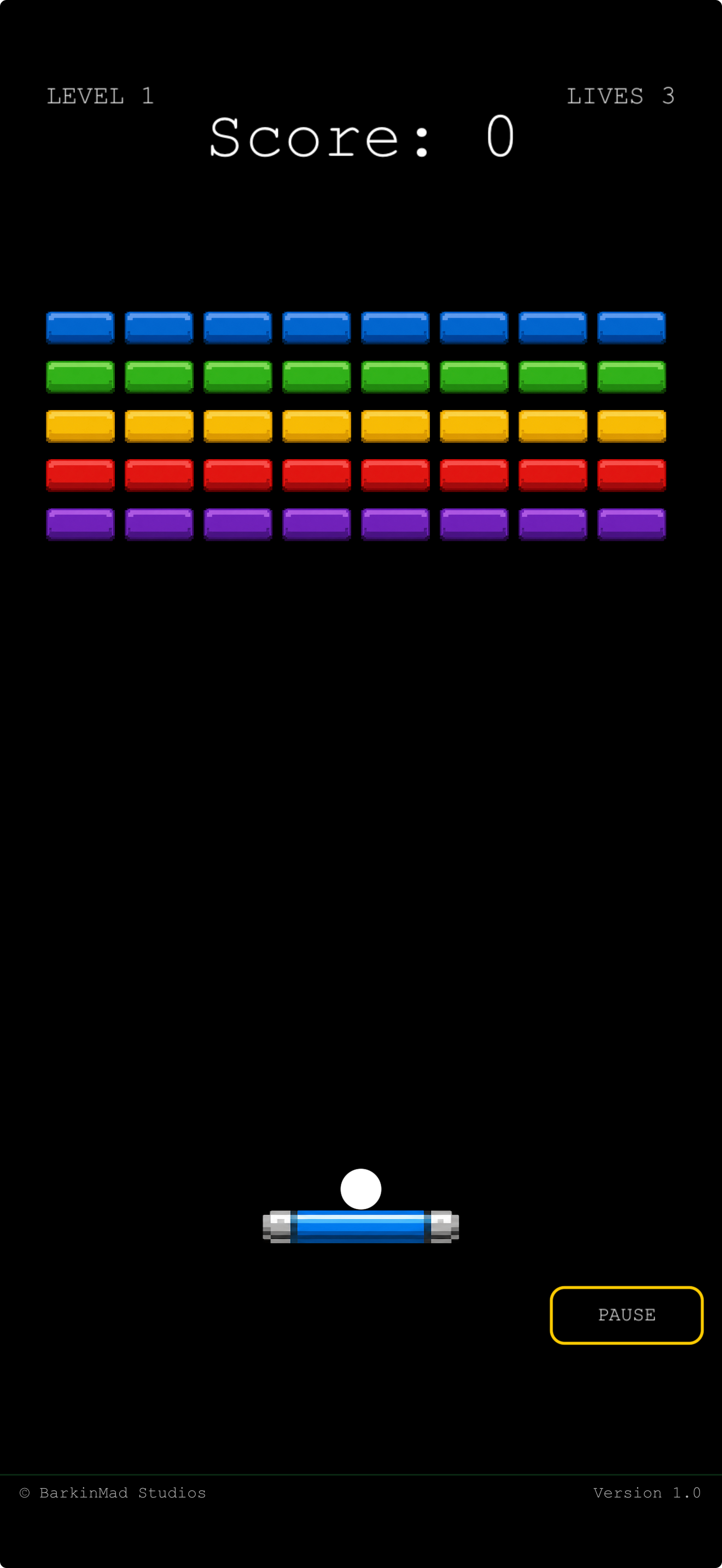 ZXBrick new game screenshot