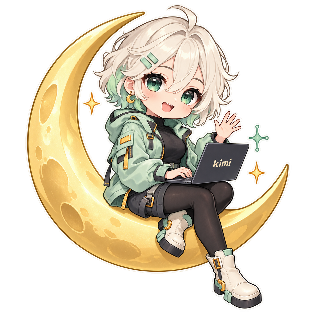 DSH Kimi Subscription 吉祥物:月牙工程师