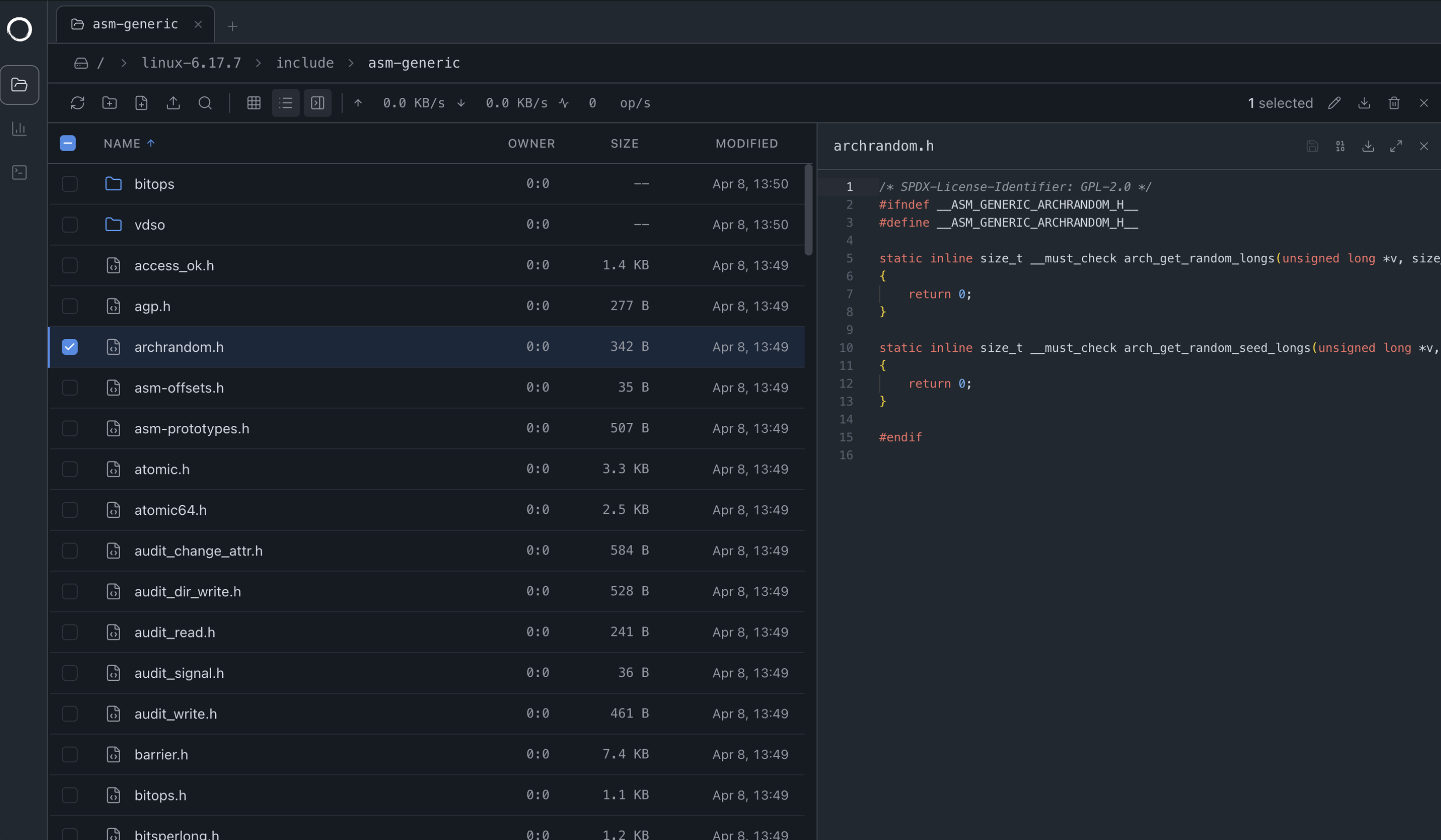 ZeroFS Web UI File Manager