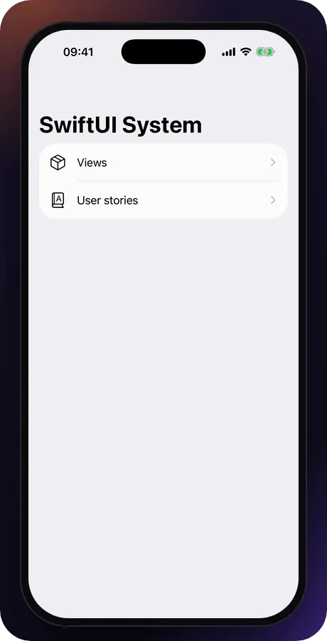 Playbook: user stories built from previews