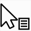 Icono cursor:context-menu