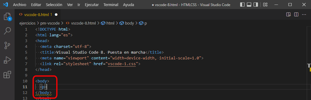 VSC. Atributos width y height en imagen