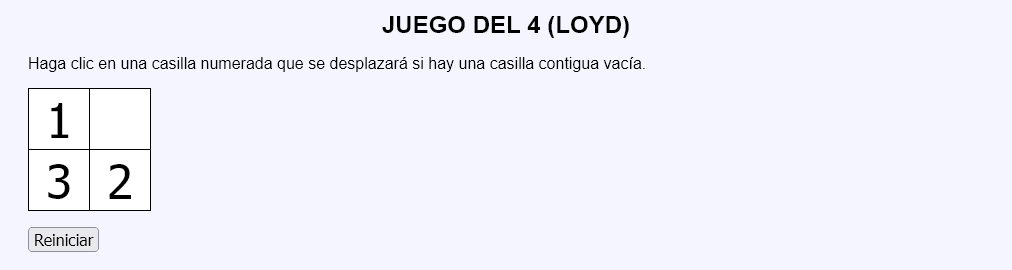 Juego del 4 (Sam Loyd)