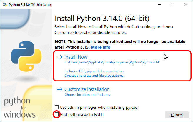 Instalación de Python