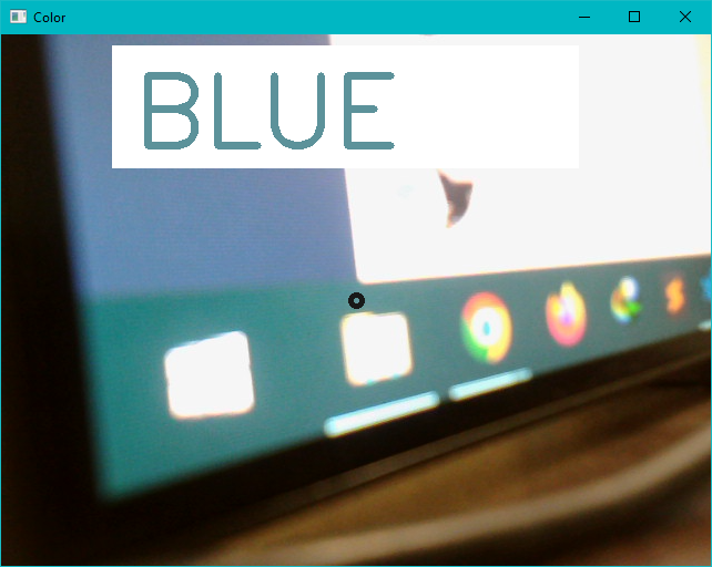 Camera Color Recognition Python