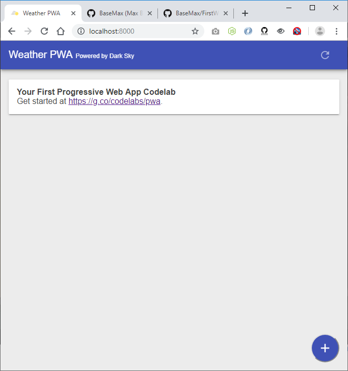 First Progressive Web App - Demo