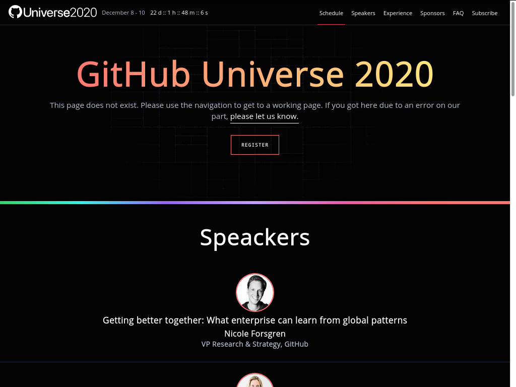 GitHub Event Website Template