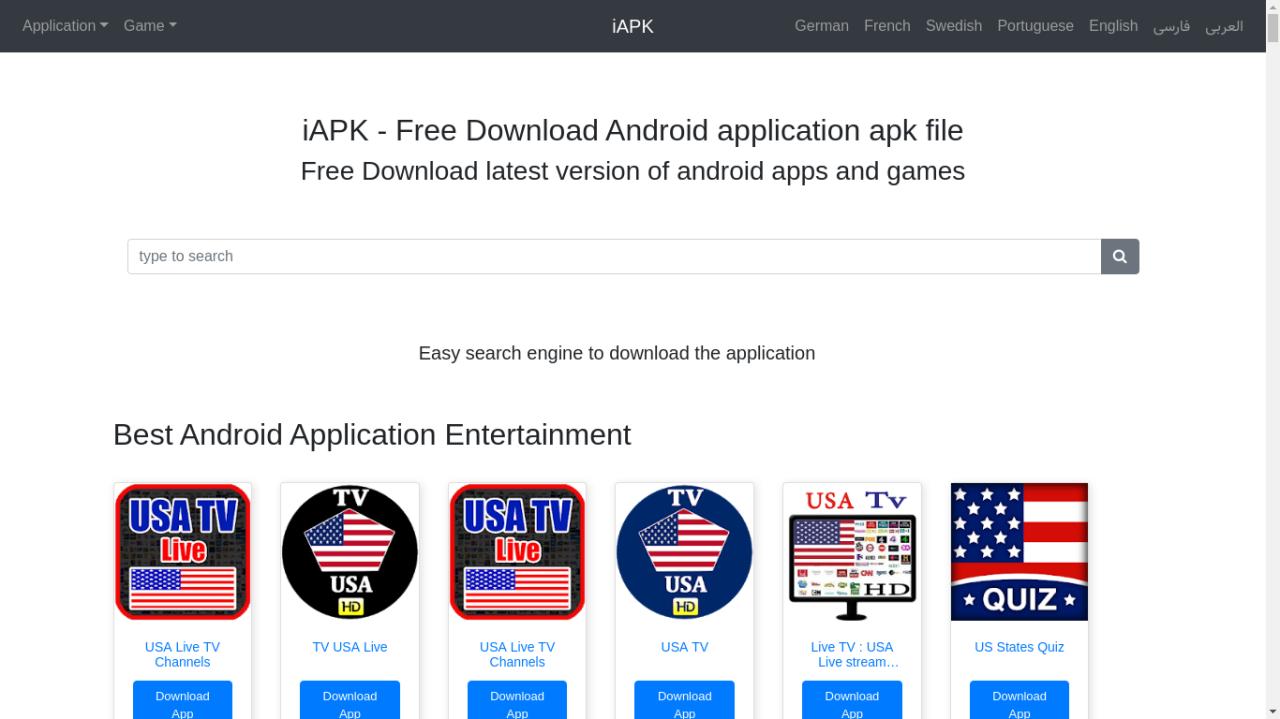 Demo iApk Web System