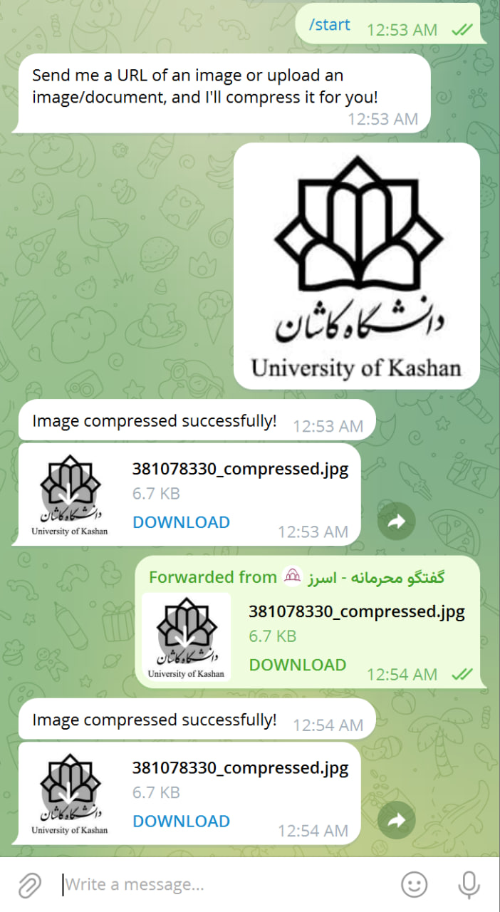 Telegram Image Compressor Bot