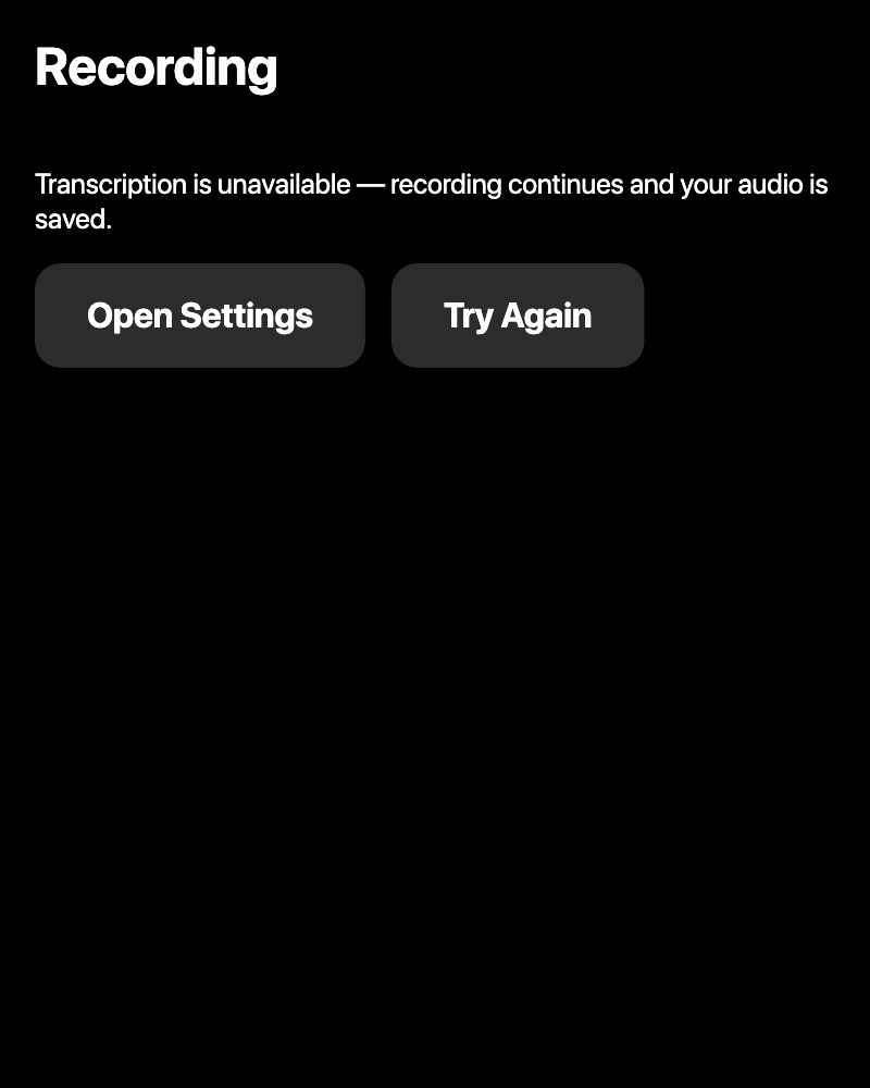 Speech permission recovery