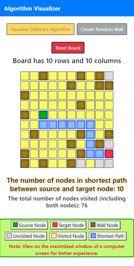 Algorithm Visualizer (Mobile View)