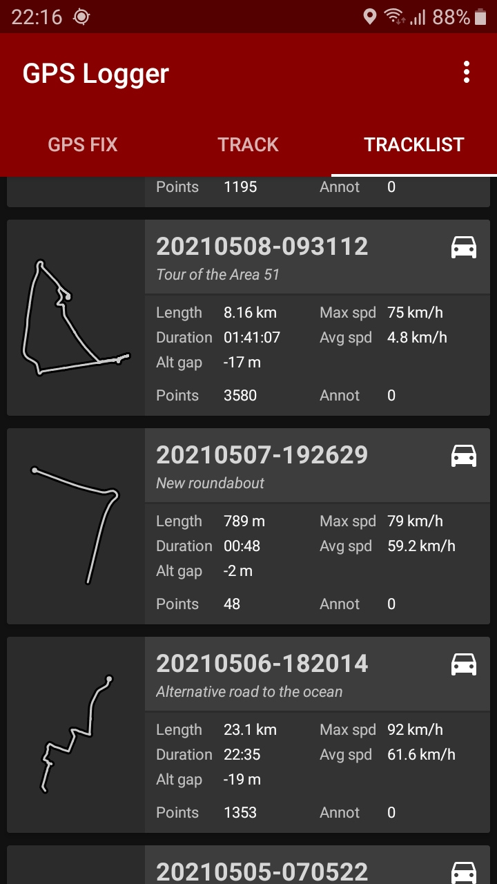 Screenshot 5 of GPS Logger — opens full size