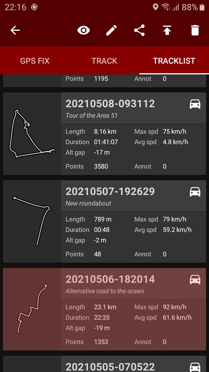 Screenshot 6 of GPS Logger — opens full size