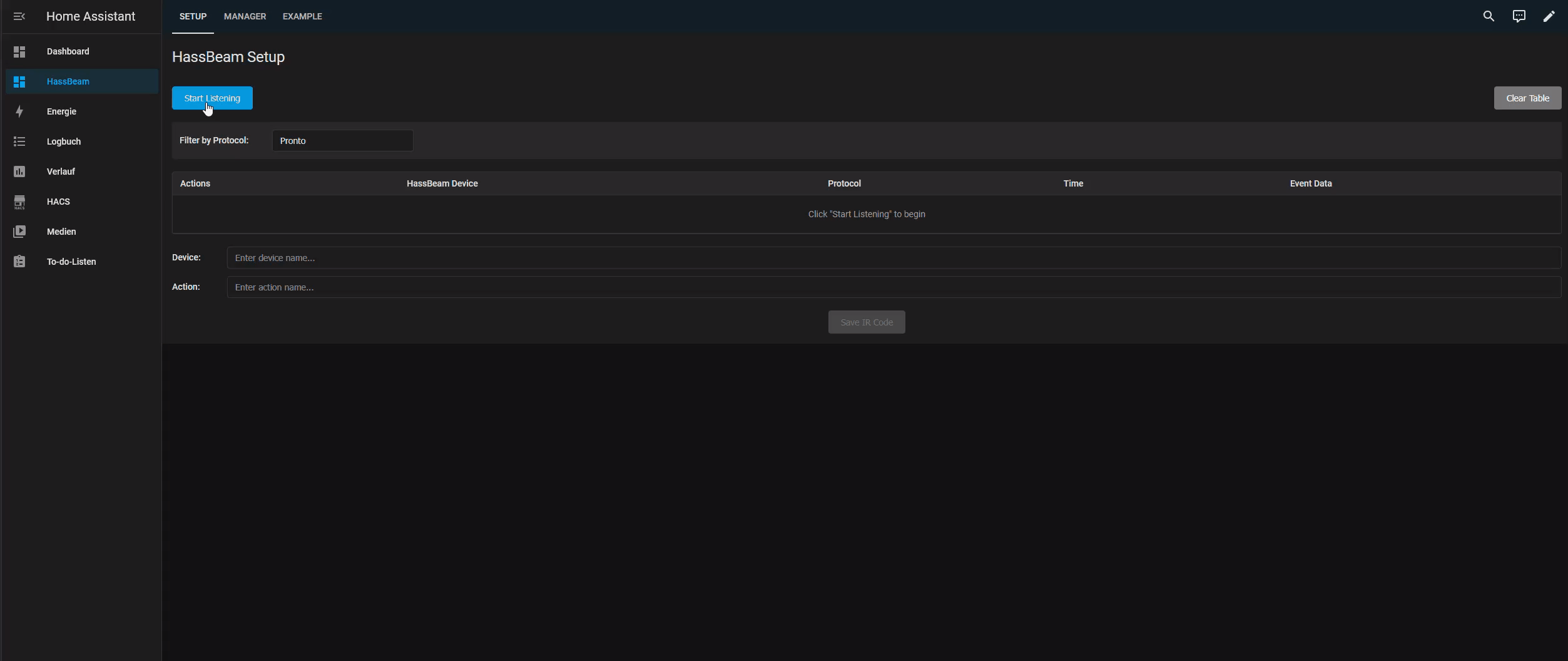 setup process