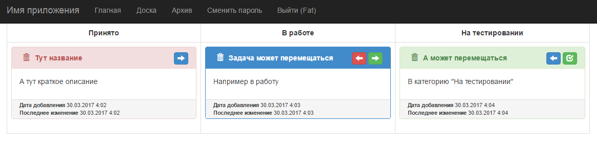 GitHub - BastardFat/agile-board: Тестовое задание