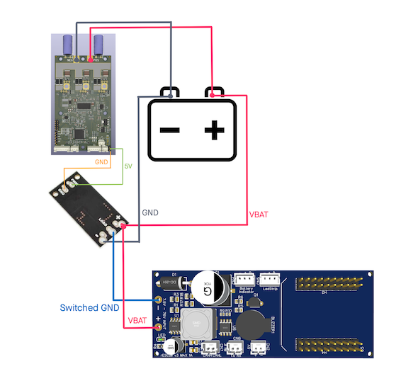 MOSFET switch wiring