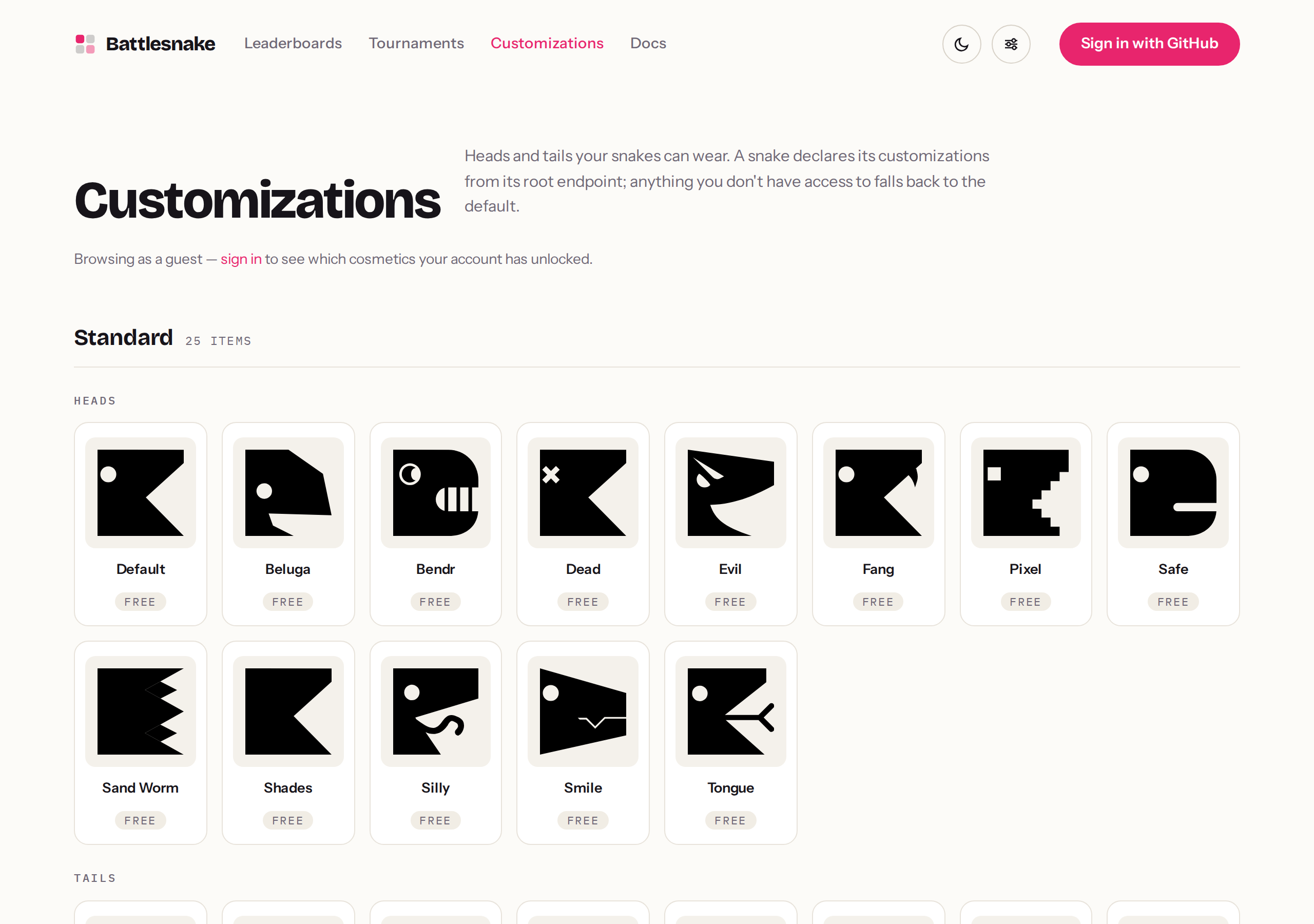 Customizations