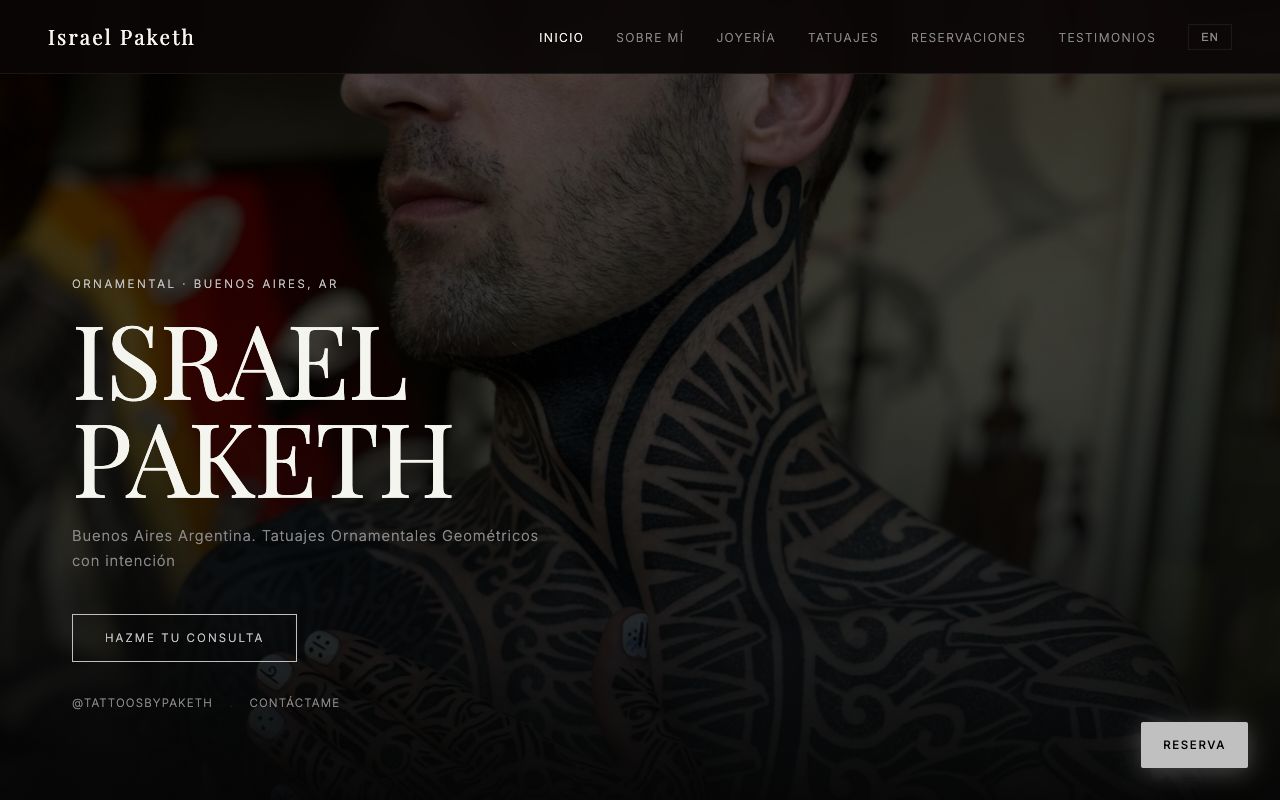 Paketh website screenshot